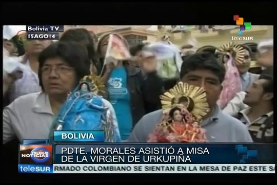 Evo Morales visita el calvario de Urkupiña, Bolivia