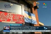 Argentina: estudiantes protagonizaron protesta contra empresas de EEUU