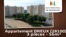 A vendre - Appartement - DREUX (28100) - 3 pièces - 56m²