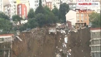 Üsküdar'da İstinat Duvarı Çöktü