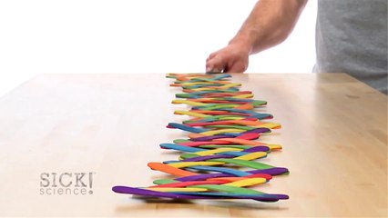 Popsicle Stick Chain Reaction - Sick Science! #144