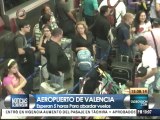 5 horas esperan pasajeros para abordar aviones en aeropuerto de Valencia