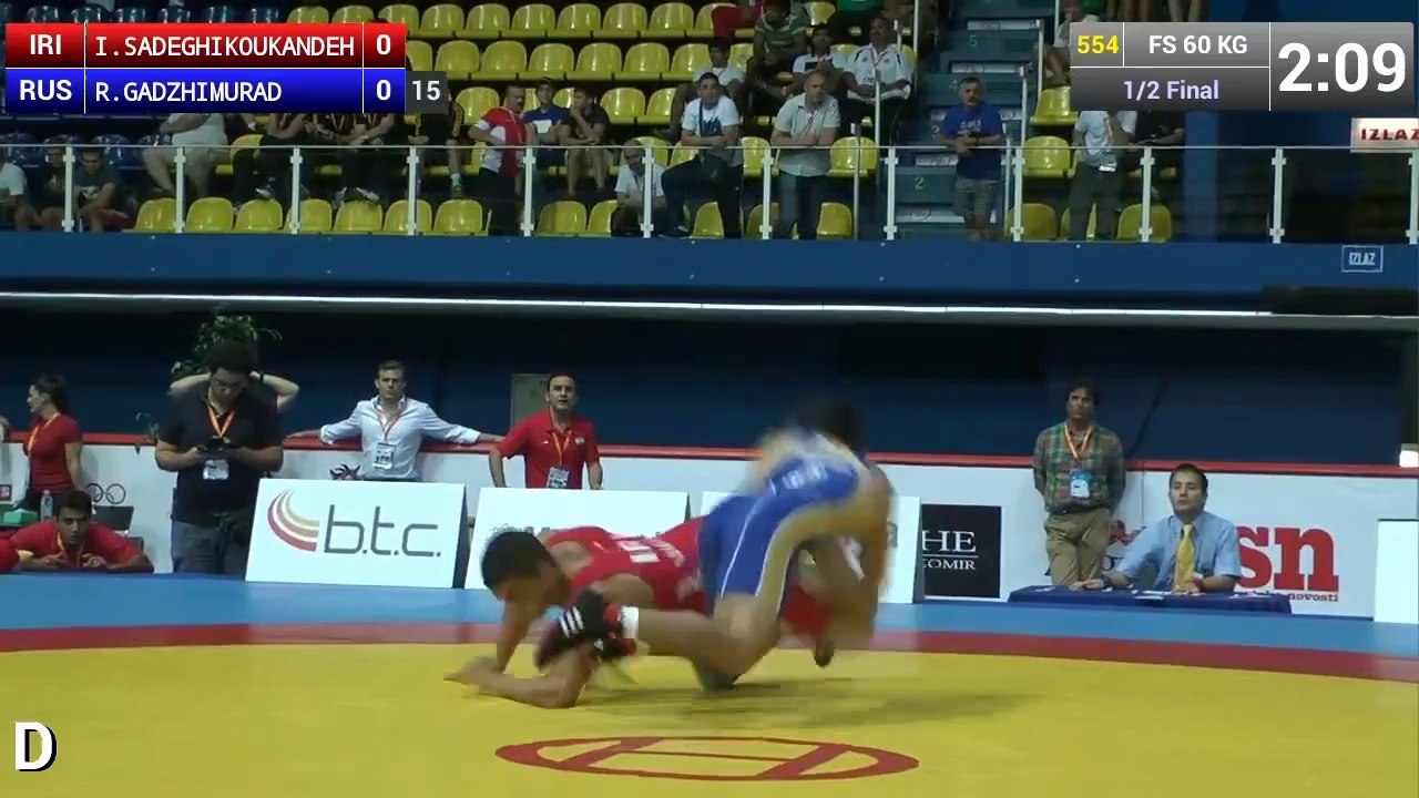 Güreşçiden İnanılmaz Refleks