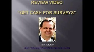 Part Time Jobs Online - Review of Get Cash For Surveys by Gary Mitchell