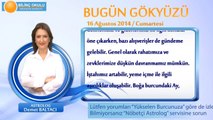 YENGEÇ Burcu, GÜNLÜK Astroloji Yorumu,16 AĞUSTOS 2014, Astrolog DEMET BALTACI Bilinç Okulu