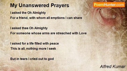 Alfred Kumar - My Unanswered Prayers
