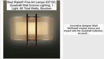 Fine Art Lamps 437150, Quadralli Wall Sconce Lighting, 1 Light, 60 Total Watts, Bourbon Review