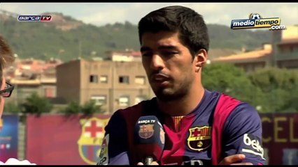 Luis Suárez ya entrenó con el Barcelona