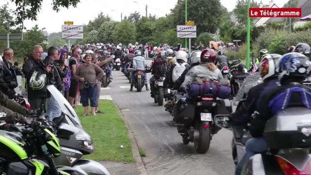Porcaro (56). Le départ de la balade des motards