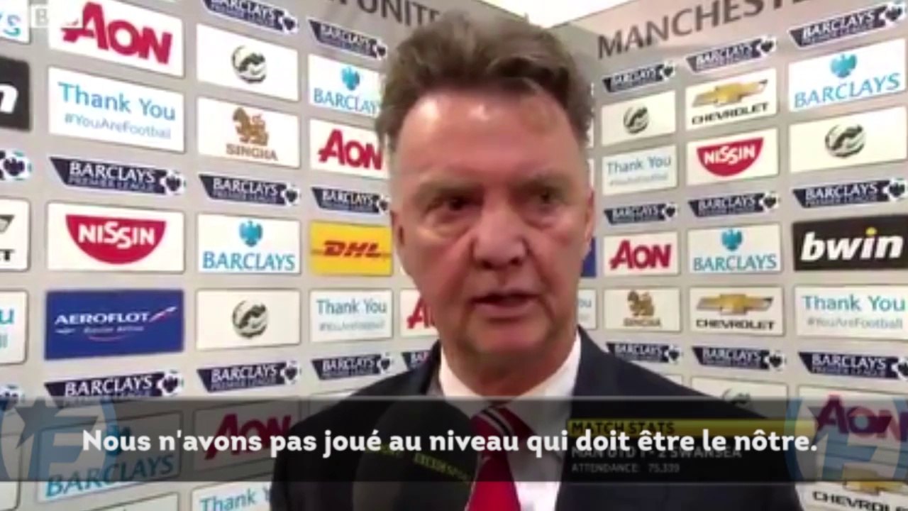 Louis van Gaal déçu par sa première à Old Trafford