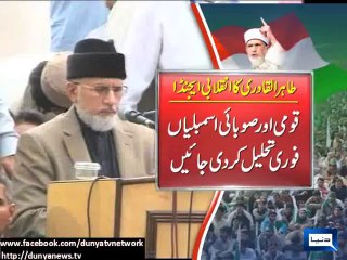 Dunya News - Qadri demands PM, CM Punjab's resignation, arrest without bail