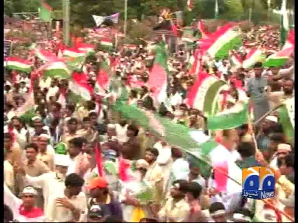 Tahirul Qadri Starts Presenting Charter Of Demands-Geo Reports-16 Aug 2014