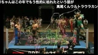 Team Dream Futures (Keisuke Ishii, Shigehiro Irie & Soma Takao) vs. Kiai Ryuuken Ecchan, Sanshiro Takagi & Touru Owashi) (DDT - 07/13/14)
