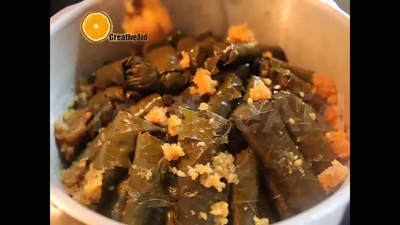 طريقة شهية لعمل محشي ورق العنب (اليبرق