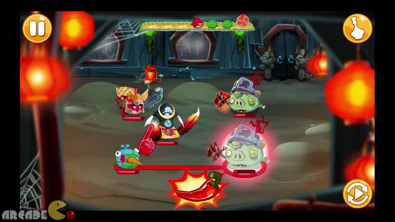 Angry Birds Epic Friday Dungeon Trick Or Treat Castle Golden Piggies