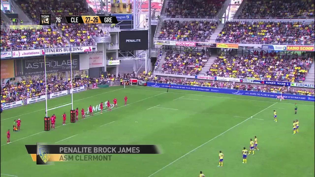 Résumé Clermont-Grenoble: 30-26 - J1 - Saison 2014/2015