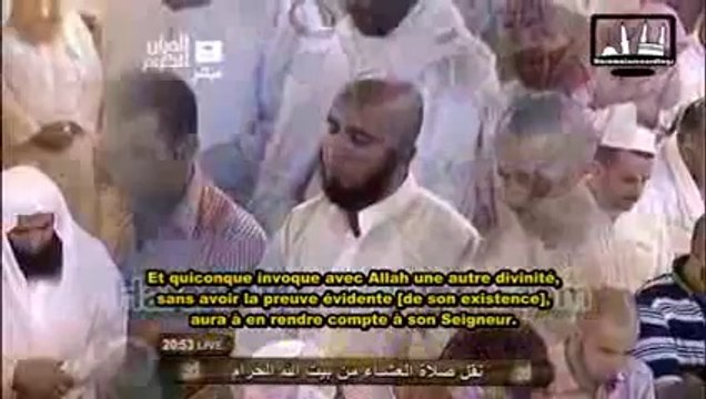 Coran en français à la Mecque l'imam pleure _