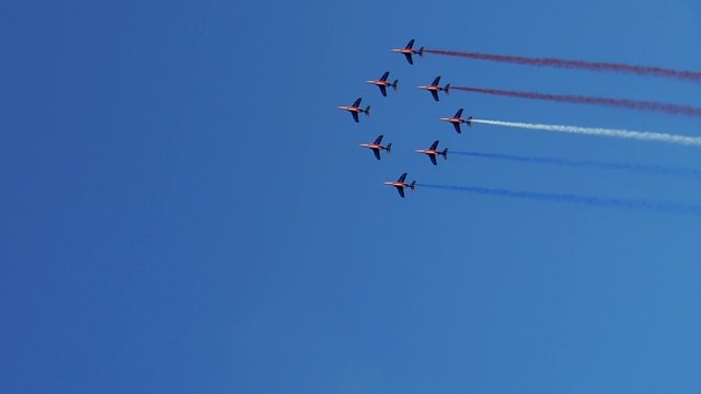 Toulon - 15 août 2014 - Commémoration du débarquement de Provence - la Patrouille de France