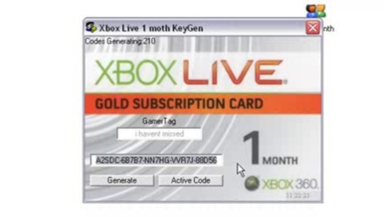 FREE 1 Month Xbox Live Generator WORKING June 2014