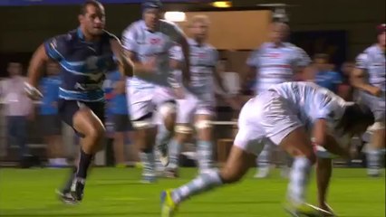 Montpellier-Racing-Métro: Essai Alexandre Dumoulin (RAC) - J1 - Saison 2014-2015
