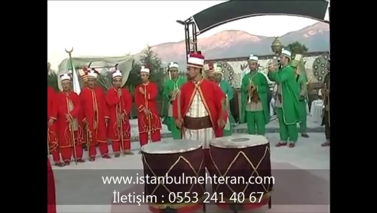 mehter takımı görsel şölen "davulcunun hareketlerine dikkat"