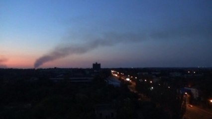 Renewed fighting in Donetsk, warplane shot down