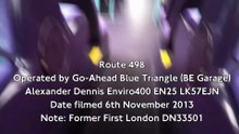 Go Ahead London Blue Triangle Enviro400 EN25 Route 498