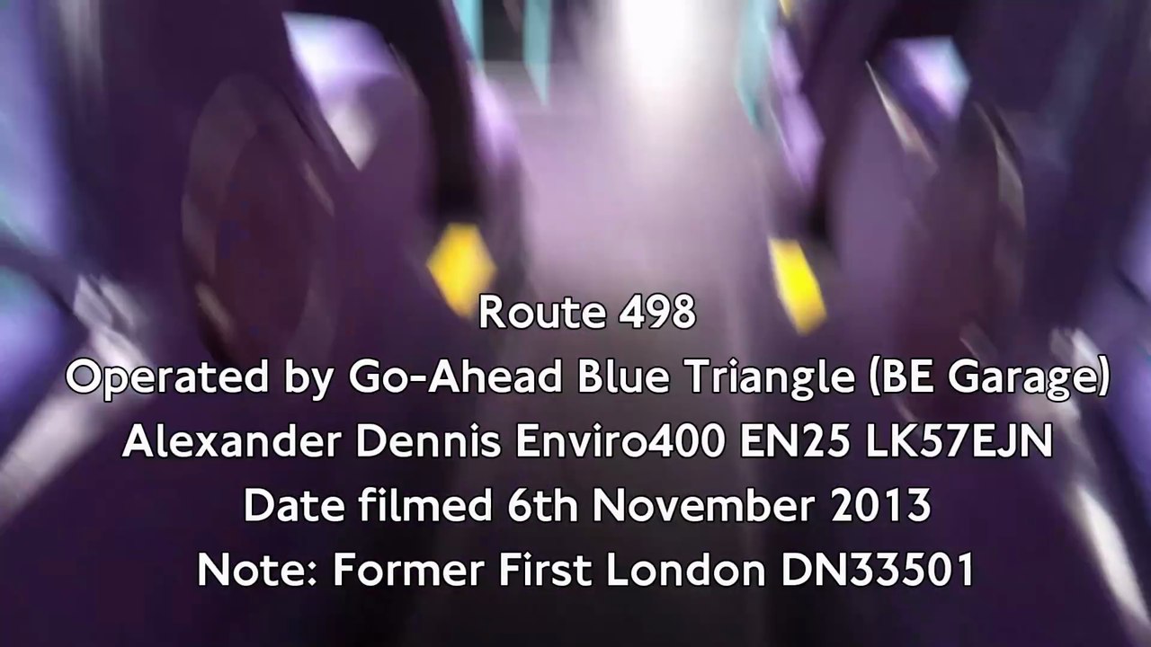 Go Ahead London Blue Triangle Enviro400 EN25 Route 498