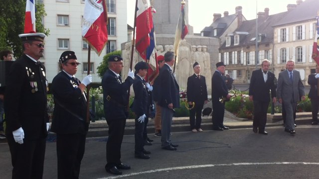 Cérémonie de l'arrivée de la 2e DB du général Leclerc