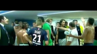 CRAZY! Brandao Headbutts Thiago Motta in Tunnel after (PSG 2-0 Bastia)