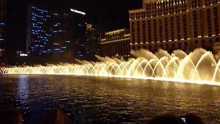 Bellagio Water Show at Night with Ron Robey