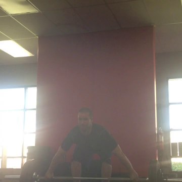 8/13- SG RDL, first set. 150 lbs, 3 reps