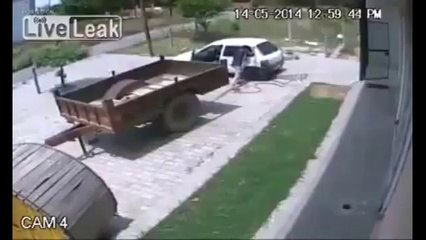 Arabayla İnek Çalan Adam