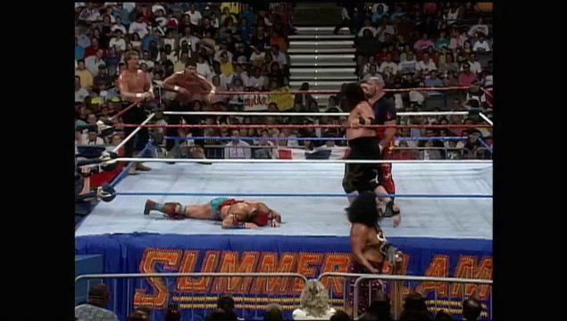 Tatanka and The Smoking Gunns vs. Bam Bam Bigelow & The Headshrinkers