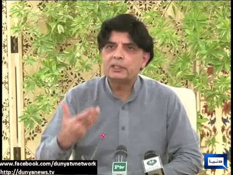 Dunya News - Govt forms 2 separate committees to negotiate with PTI and PAT: Nisar