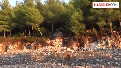 Bodrum'da DSİ isale hattı patladı -