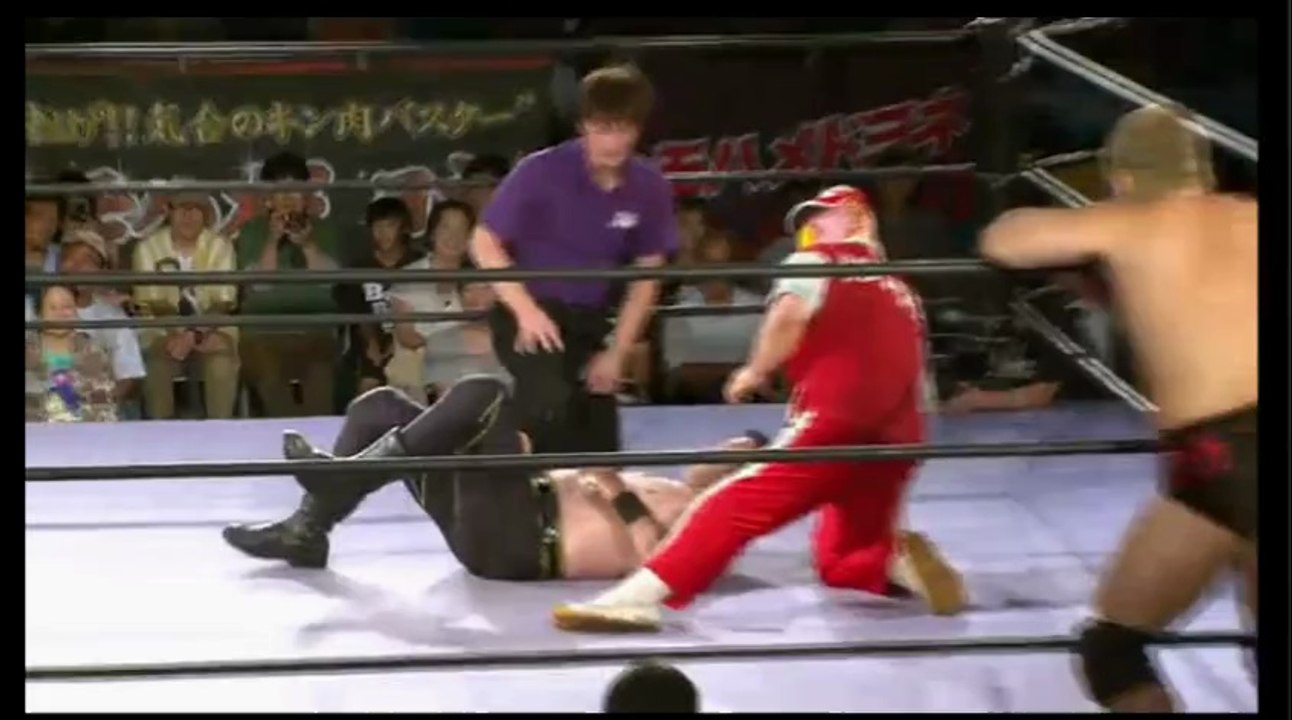 Akitoshi Saito & Masao Inoue vs. Genba Hirayanagi & Kikutaro (NOAH - 08:/2/14)