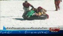 Snow shoes for tourist in malam jabbaswat valley Pakistan Sherin zada express news swat