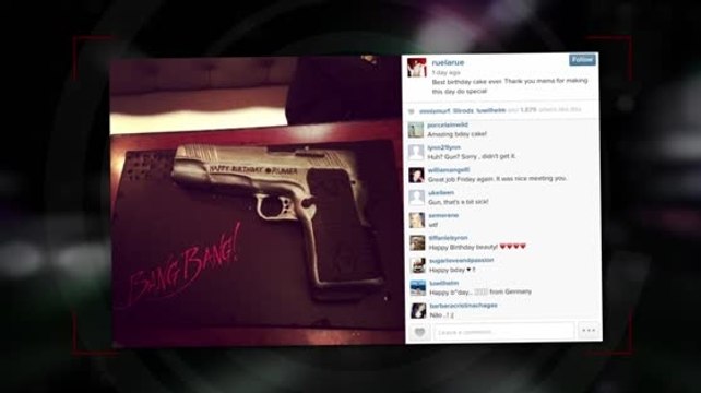 Rumer Willis Posts a Gun Themed Birthday Cake