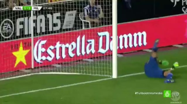 本田圭佑 アメージングフリーキック バレンシア対ゴール | Keisuke Honda Amazing Free Kick Goal - Valencia vs AC Milan 1-1 2014