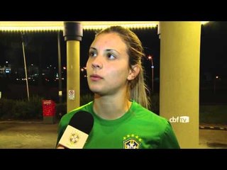 Ansiosa, Djenifer confia na preparação do Brasil para a estreia