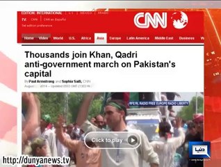 International Media Coverage of PTI Azadi March