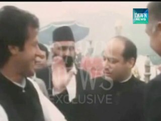 IMRAN KHAN AND NAWAZ SHAIRF IN HAPPY MOOD