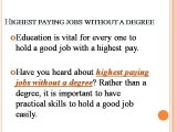 High paying jobs without degree