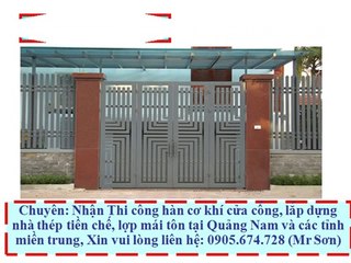 Lắp dựng nhà thép tiền chế tại Hội An Quảng Nam(0905.674.728 Mr Sơn)