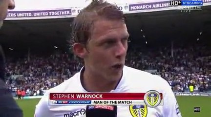 Billy Sharp and #MOTM Stephen Warnock - Post Middlesbrough #LUFC
