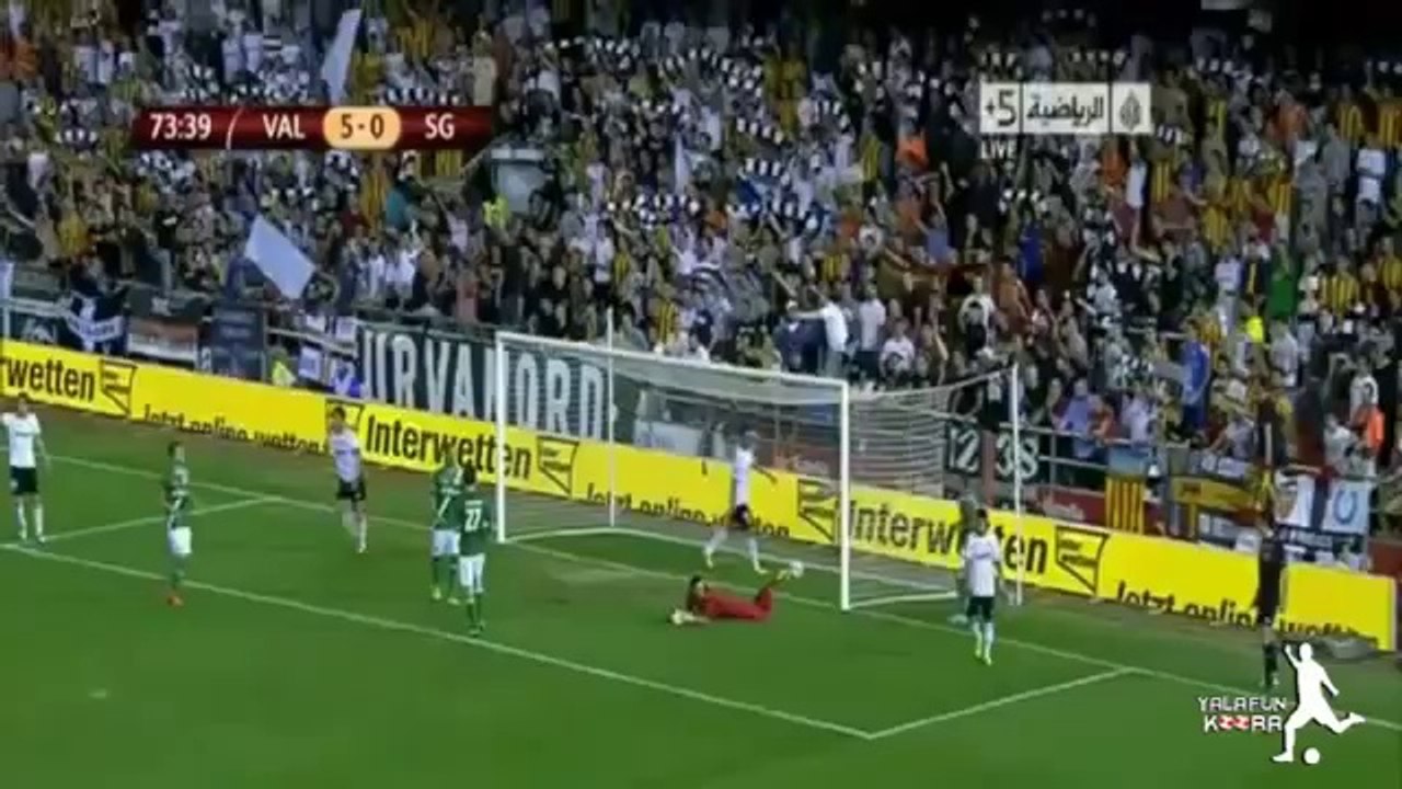 2013.10.24: Valencia CF 5 - 1 FC Sankt Gallen (Resumen)