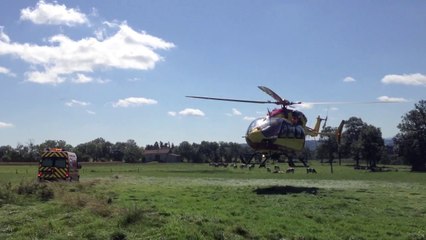 Un blessé transféré par hélicoptère à Craponne-sur-Arzon