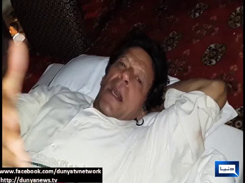 Dunya news-Imran Khan stands by his stance, says the only way to oust govt was civil disobedience