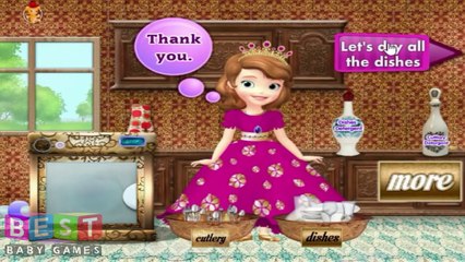 ღ Disney's Princess Sofia The First (Sofia Washing Dishes)